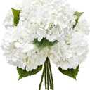 Yatim 21In White Artificial Hydrangea Flowers with Stems 5 Pcs
Real Touch Hydrangeas, Full Latex Petals, for Home DIY Floral Arrangements Wedding Outdoor Decor