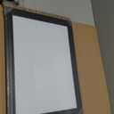 White Board for Wall, 24''x18'' Magnetic Dry Erase Board, Decorative Whiteboard with Black Wooden Frame, Hanging Writing Board for Home Office School Dorm