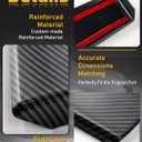 Central Control Dashboard Panel Trim Compatible with Tesla Model 3 Model Y 2017 2018 2019 2020 2021 2022 2023 Matte Carbon Fiber