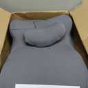 Memory Foam Ergonomic Wedge Pillow - 27 Lift Support Cushion | Reading & Prone Positions Multi-Functional Rest Pillow for Neck, Waist & Back Pain Relief Washable Cover- Grey, one size