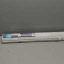 Cordless Solstice Vinyl Roll-Up Blind - 48 Inch Width, 72 Inch Length, Quarter Inch Vinyl Slats - White - Soft Light Filtering Horizontal Windows Blinds for Indoor & Ourdoor by Achim Home Decor