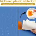 XSEINO 20 Pack 54" x 108" Premium Navy Blue Plastic Table Cloth,Disposable Rectangle Tablecloths Waterproof Table Cover for Birthday Wedding Anniversary Graduation Party Decorations Supplies