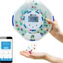 KLIM Smart Pill Dispenser with Alarm - WiFi Monitoring App - 28-Day Automatic Medicine Dispenser for Elderly & Alzheimers Care - Lock Key - New Version