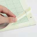 Seajan 5 Pcs Engineering Paper Notebook Engineering Computation Pad 8.5 x 11 Inches Engineer Graph Paper Notepad, 5 Squares Per Inch 3 Hole Punched Computation Pad, 100 Sheets/pack (Green)