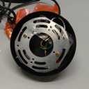 Outdoor Pendant Light, 14'' LED Dusk to Dawn Outdoor Chandelier, Black Aluminum Outside Exterior Hanging Light Fixture Ceiling Mount with Crystal Bubble Glass for Porch Patio Entryway, 1 Pack