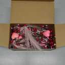 DR.DUDU Valentines Garland, 6 FT Lighted Garlands for Mantle with Heart Lights Pink Feather Red Berry, Pre-lit Valentine Decorations for Fireplace Indoor Outdoor Home Table Party Wedding