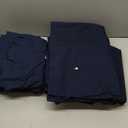 Tommy Hilfiger - Queen Size Sheets Set, Crisp & Tailored Cooling Sheets with a Naturally Smooth Cotton Percale Lightweight Feel - Bed Sheets with Matching Pillowcases & Fitted Sheet (Navy)