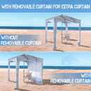 UPWELL Beach Tent Easy Set Up Canopy Sun Shelter Shade with UPF 50+UV Protection Portable Beach Umbrella Outdoor Sunwall with Sand Pockets for Fishing Backyard Camping(Tropical Ocean)