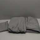 Amazon Basics Lightweight Super Soft Comfortable Brushed Microfiber 4 Piece Bed Sheet Set with 14-Inch Deep Pockets, Queen, Dark Gray, Solid