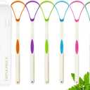Tongue Scraper Cleaner 100% BPA Free Tongue Scrapers with Travel Handy Case for Adults & Kids, Healthy Oral Care, Easy to Use, Help Fight Bad Breath (6 PACK)