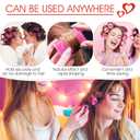 Hair Curlers Rollers, 12Pcs Hair Rollers Hair Curlers Self Grip Holding Rollers with 12 Pcs Hair Clips for Long Medium Short Thick Fine Thin Hair Bangs Volume