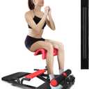 Yes4All Hip Thrust Machine Including Resistance Bands, Glute Machine Sissy Squat Machine, Hip Thrust Bench for Glute Training (Red)