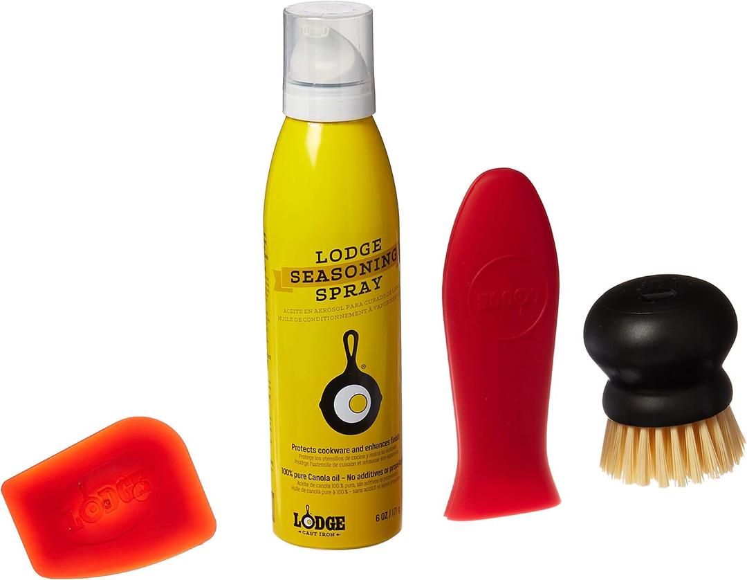 Lodge Seasoned Cast Iron Care Kit, 6 Ounce