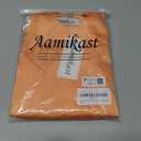 Aamikast Womens Silk Satin Pajama Sets Sexy Cami Ruffled Shorts Sets 2 Piece Pjs Sleepwear (X-Large,Sunset Yellow) (XL)