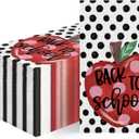 Horaldaily 100Pcs Back to School Paper Napkins, Apples Dots