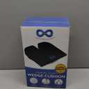 Everlasting Comfort Car Seat Cushion for Driving - Wedge Car Cushion for Office, Travel, Gaming Chair Memory Foam Driver Booster for Short People, Non-Slip, Washable Cover, Back & Sciatica Relief (Medium)