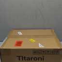 Tltaroni Nightstand with 2 Drawers and Open Shelf Wood Bedside Table Gold Handles Storage Night Stand with Light for Bedroom, Black