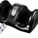 Giantex Shiatsu Foot Massager Machine for Feet, Leg Calf Ankle, Relieve Pain Spa Gift Deep Kneading Rolling Massage, Electric Shiatsu Foot Massager w/Remote, 4 Modes, Black
