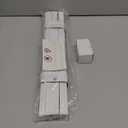 100% Privacy L-Shaped Blades Mini Blinds for Indoor Windows 1" Vinyl Cordless Window Blinds for Home, 20" W  36" H - White