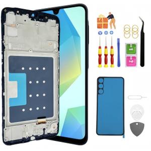 Galaxy A16 5G LCD Display Screen Assembly Replacement for Samsung A16 5G Touch Digitizer Screen with Frame Toolkits SM-A166U A166U1 A166P with Frame (Not for 4G)