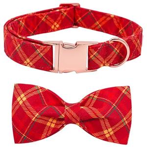 Dog Collar, Bow Dog Collar Blue Bear Pattern Pet Collar Dog Cute Bow Tie Soft Girl Boy Dog Collars with Metal Buckle for Small Dogs (Small (Pack of 1))