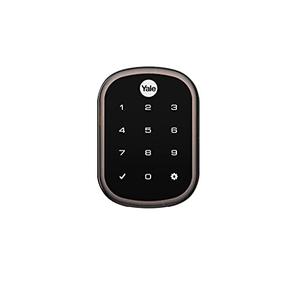 Yale | LiftMaster Smart Lock with Touchscreen Deadbolt - Works with myQ App & Key by Amazon in-Garage Delivery when paired with Smart Garage Hub (sold separately), Oil Rubbed Bronze