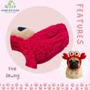 Pet Costume Headbands, 3-Pack Set, Frog Bunny Red Design, Dog Cat Accessories, for Funny Photo, Cute Daily wear, Party Must-Have Items