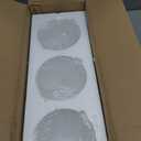Anmire 3 Pack Frosted Glass Shade, Bell Shaped Light Fixture Replacement Globe or Cover with 1-5/8-Inch Fitter for Chandelier Wall Sconce Pendant Light, G0030
