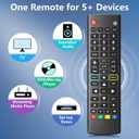 Universal-TV-Remote-Control for Samsung, LG, Hisense, TCL, Sony, Vizio, Onn, Toshiba, Philips and More DVD, Blu ray Player, Soundbar Devices