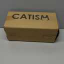 CATISM Cat Bed, Plush Hooded Cat Beds for Indoor Cats, Self Warming Cats Beds Cave, Cozy Pod for Indoor Kitten or Small Dog, Removable Washable with Non-Slip Bottom (25.0"L x 25.0"W x 19.0"Th, coffee)