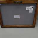 MyGift 11x14 Deep Shadow Box Frame with Cork Board Backing and Acrylic Paneled Cursive Hinged Door, Rustic Burnt Wood Wall Mounted Shadow Box Display Case Cabinet