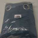 NICETOWN Blackout Curtain Panels for Bedroom, Smoky Blue, 2 Panels, W70 x L63-inch, Grey, Thermal Insulated Grommet Top Blackout Draperies and Drapes for Basement