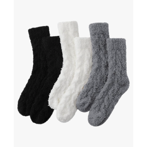 fauson Fuzzy Socks for Women - 5 Pairs Fuzzy Socks Cozy Slipper Sock for Women, Women's Winter Ultra Soft Warm
