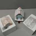 Riceshoot 3 Pcs Christmas Gingerbread House Stocking Holder Christmas Stocking Holders for Mantle Village Stand Tree Santa Houses Hook for Counter Tables Fireplace Party Decoration (Candy)