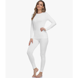 WEERTI Thermal Underwear for Women Long Johns with Fleece Lined, Base Layer Women Cold Weather Top Bottom S