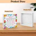 40th Birthday Gifts for Women Men Wooden Plaque Box Sign Happy 40th Birthday Gifts for Him Her Mom Dad Husband Wife Sister 1985 40 Year Old Gift Wood Box Sign Desk Decor 40 Year Old Party Supplies