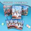 Kauai Sun 16PCS Game Theme Party Gift Bags, Four Unique Designs Goodie Bags for Boys Girls Kids Gaming Party Favors Supplies Candy Treat Loot Exchange Gifting Goodies, Sturdy Extra Thick with Handle (Video Game, Small 8"x6")