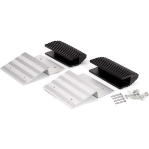 AFA Tooling Truck and Trailer Loading Ramp Kit | Quickly Create a Wide Ramp with 2 x 8 Lumber: Just Attach Aluminum Brackets and Rubber Feet | Load Your Lawn Mower, 4-Wheeler, ATV, and More with Ease