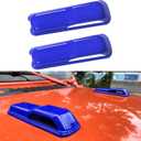 Engine Hood Hinge Cover External Decoration Accessories Compatible with 2018-2021 Jeep Wrangler JLU JL Sport Sahara Freedom Rubicon Unlimited, 2020 2021 Gladiator JT 2-Door and 4-Door - Blue