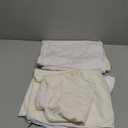 Arch Backdrop Cover Set of 3 Double Color 4ft/ 5ft/ 6ft Wedding Arch Cover Spandex Fitted Arch Covers, Round Top Arch Backdrop Cover for Baby Party Birthday Banquet Shower (White+Cream)