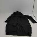 Aoysky Womens Long Cardigans Cable Knitted Open Front Oversized Hooded Outerwear Sweater Coat (X-Large, Black)