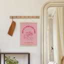 HRQKO Pink Cowgirl Western High Class Place Poster Hanger Frame, Cowgirl Wall Decor, Preppy Room Wall Art with Wooden Frames, Trendy Wall Hanging Poster Decor for Dorm Teen Girls Room, 12x16 Inch