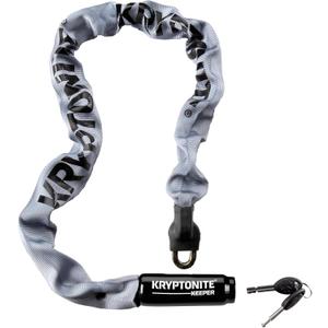 Kryptonite Keeper 785 Bike Chain Lock, 2.8 Feet Long Heavy Duty Anti-Theft Bicycle Chain Lock with Keys for Bike, Motorcycle, Scooter, Bicycle, Door, Gate, Fence