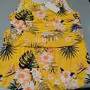 Women's Summer Dresses 2024 Beach Casual Sleeveless Floral Print Tank Loose Sundress with Pocket Size M