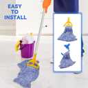 Commercial Heavy Duty Mop Heads Replacement: 6 Packs Industrial Wet Mop Head for Floor Cleaning - Commercial Products Looped End String Head Refills