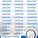 LDFN3432T LDFN4542S Drain Pump Fit for LG Dishwasher ADFD5448AT LDB4548ST LDF5545BD LDF5545SS LDF5545ST LDFN343LS LDFN4542B LDFN4542D LDFN4542W LDP6797BD LDP6797ST LUDP8908SN SKSDW2401S SKSDW2402P
