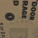 Devoko Resin Outdoor Storage Shed, 34 Cu Ft Outdoor Storage Cabinet Without Shelf, Waterproof, Double Locks, Resin Storage for Trash Can, Garden Tools, Pool Supplies (Beige) 