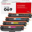 069 Toner Cartridge Set 069H MF753Cdw Compatible Replacement for Canon 069 069H Toner Cartridge for Canon imageCLASS MF753Cdw MF751Cdw LBP674Cdw Printer Ink Black Cyan Yellow Magenta 4 Pack