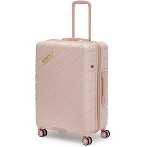 DKNY Stripe Upright Hardside Luggage 27", Rosewater