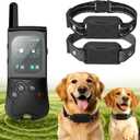 Wireless Dog Fence for 2 Dogs - Portable Training Control 1300FT Range, 180 Days Standby Time Training Collar, Rechargeable Pet Containment System with 3 Training Modes Dogs